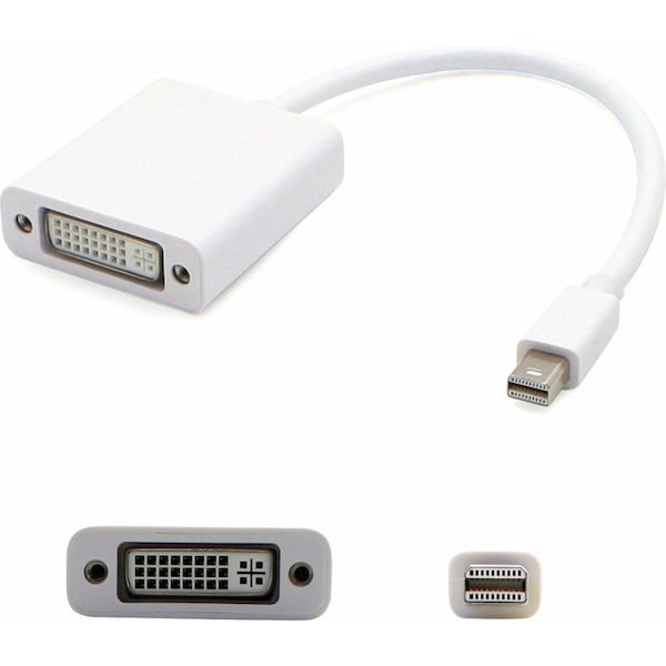 Add-On Addon 8In Mini-Displayport Male To Dvi-I (29 Pin) Female White MDISPLAYPORT2DVIW - main